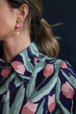Camicia Mila block print Tulipani S - immagine 2