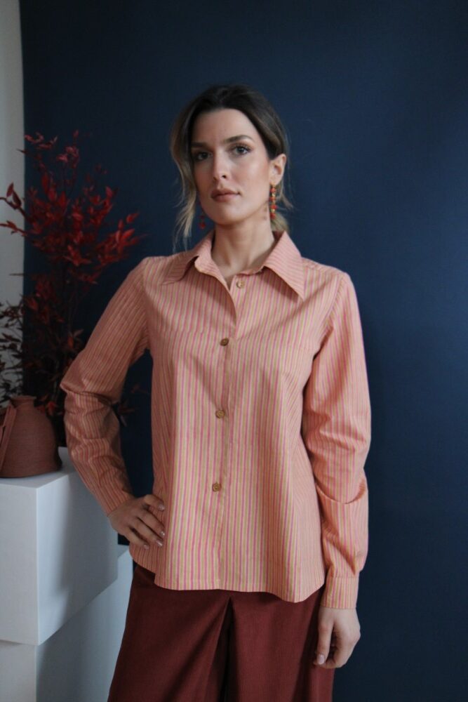 INC6061921 Camicia Mila block print a righe L - immagine 1
