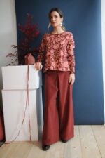 Blusa Ila block print Camelia S - immagine 2