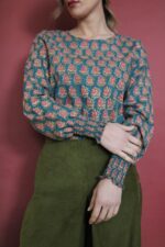 Blusa Ila block print Elleboro S - immagine 2