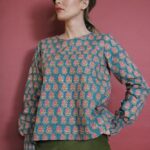 Blusa Ila block print Elleboro M
