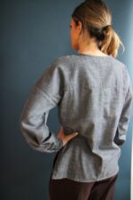 Blusa Sahar blu denim S/M - immagine 2