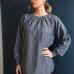 Blusa Sahar blu denim L/XL