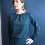 Maglia Arundhati blu verde M