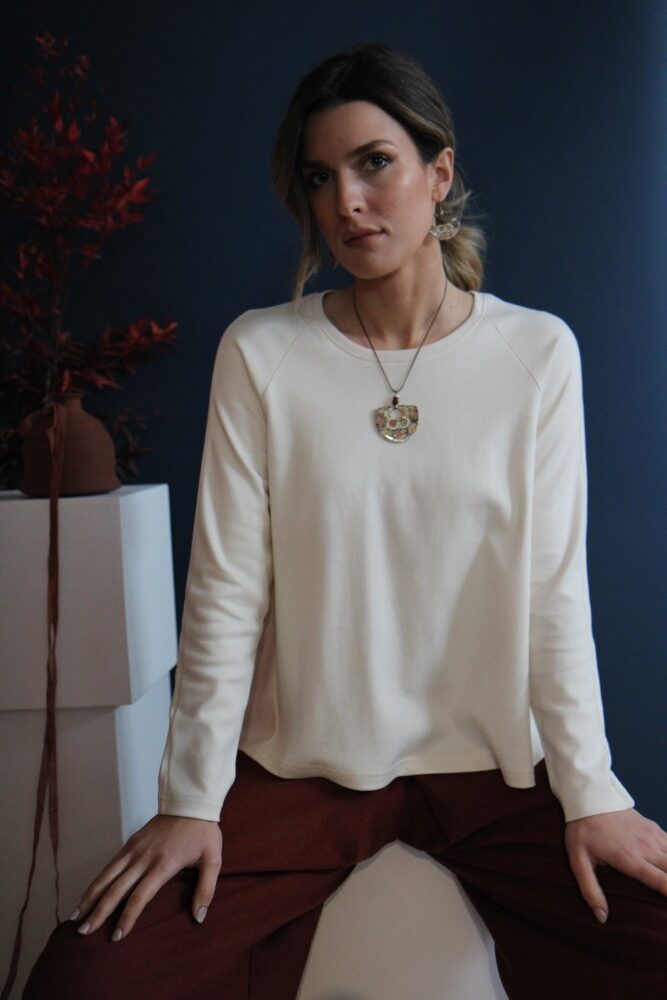 INC7061915 (1) Maglia Shanti bianco crema S - immagine 1