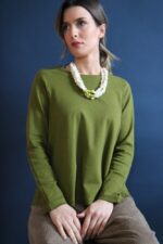 Maglia Shanti verde oliva S - immagine 2