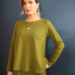 Maglia Shanti verde oliva L