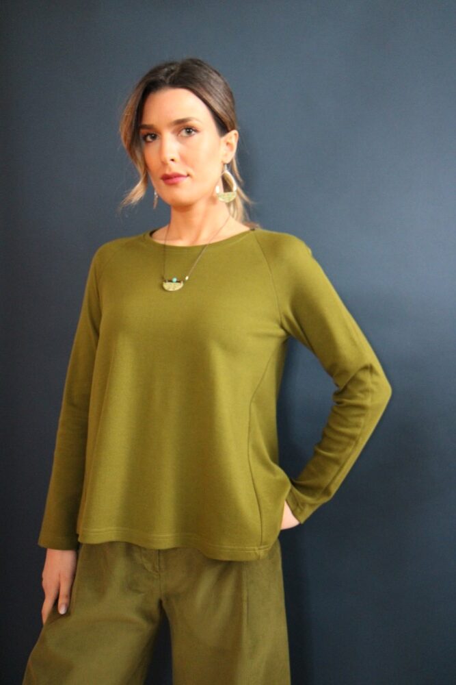 INC7061920 Maglia Shanti verde oliva L - immagine 1