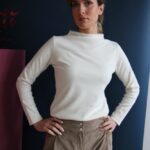 Maglia Onde bianco crema M
