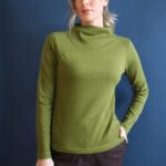 Maglia Onde verde oliva S