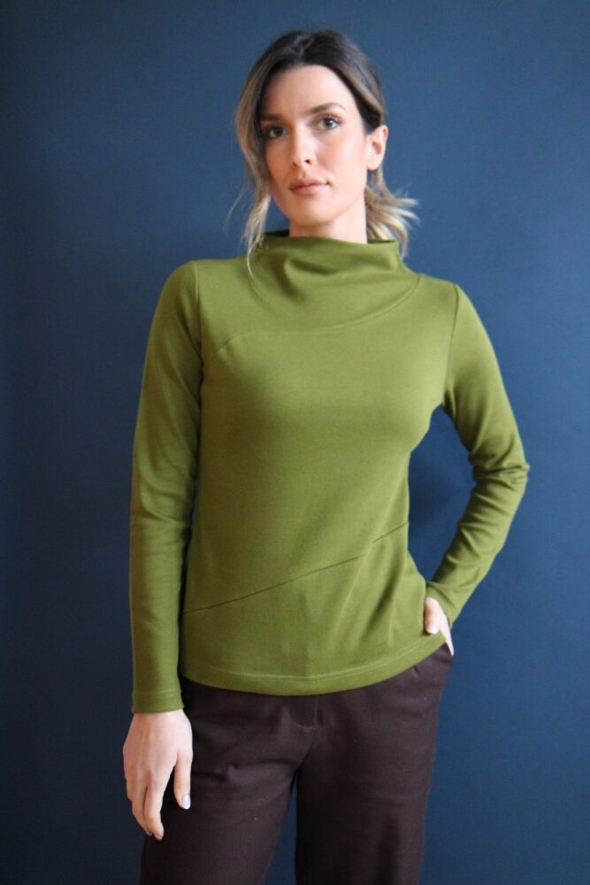 INC7061930 Maglia Onde verde oliva S - immagine 1