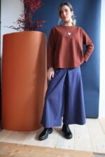 Pantalone Vele con banda blu notte S - immagine 2