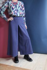Pantalone Vele con banda blu notte S