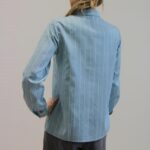 Camicia Lavanda righe azzurro M