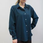 Camicia Luna blu-verde M