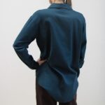 Camicia Luna blu-verde L