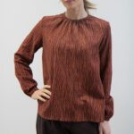Blusa Bouquet terracotta S