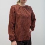 Blusa Bouquet terracotta M