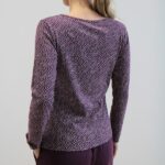 Tees Bateau stampata prugna XL