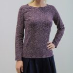 Tees Aneto stampato prugna S