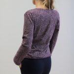 Tees Felce stampata prugna M