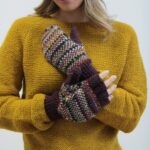 Guanti Melange lana multicolore TU