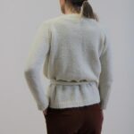 Cardigan Liquirizia bianco crema L/XL