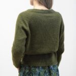 Cardigan Liquirizia verde oliva L/XL