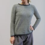 Maglia New Edera righe grigio S/M