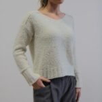 Maglia Cisto bouclè crema S/M