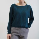 Maglia Carvi alpaca blu-verde S/M