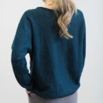 Maglia Carvi alpaca blu-verde L/XL