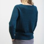 Maglia Linfa alpaca blu-verde L/XL