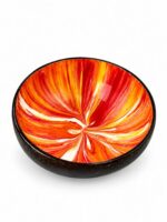 Ciotola cocco spray rosso-giallo - immagine 4