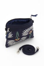 Borsa mini due tasche Fiori Ottici - immagine 3
