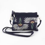 Borsa mini due tasche Fiori Ottici