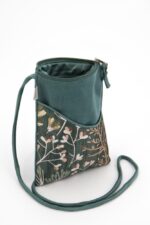 Portapassaporto Broccato Fiori Verdi - immagine 3