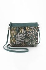 Borsa Sweety Broccato Fiori Verdi