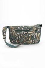 Borsa Alba media Broccato Fiori Verdi - immagine 2