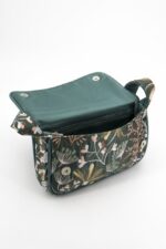 Borsa Alba media Broccato Fiori Verdi - immagine 3