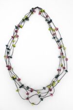 Collana Rumbito rosa e blu