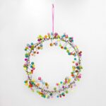 Ghirlanda colori accesi 20cm - immagine 2