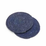 Set 2 sottobicchieri blu seagrass 10cm