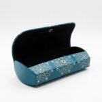 Portaocchiali azzurro Mandala 15.5x7x4cm