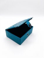 Scatola portagioie azzurro Mandala - immagine 2