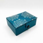 Scatola portagioie azzurro Mandala
