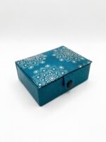 Scatola portagioie azzurro Mandala