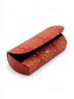 Portaocchiali rosso Mandala 15.5x7x4cm - immagine 2