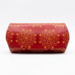 Portaocchiali rosso Mandala 15.5x7x4cm