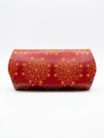 Portaocchiali rosso Mandala 15.5x7x4cm